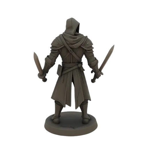 Medieval Orc Rogue Miniature STL