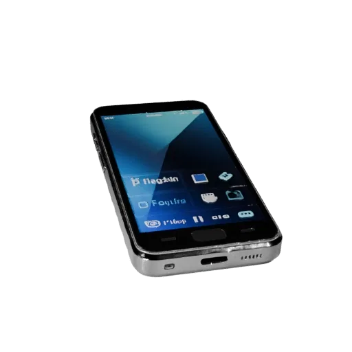 Flagship Retro Mobile Phone High Poly 3D model, close-up studio render, showing glass screens, thin device proportions.