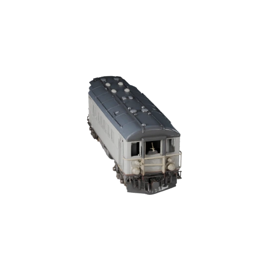 Spielbereite Dampflokomotive 3D-Modell für Echtzeitnutzung