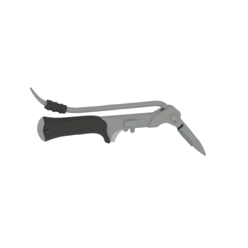 Modelo 3D Bisturí Estilo Quirúrgico, vista tres cuartos frontal, render de estudio AR viewer, mostrando detalle y escala.