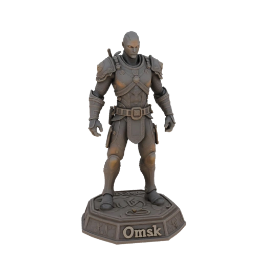 Tarskiye Gates Figure with Omsk Inscription