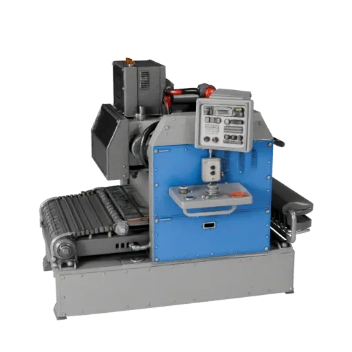 Welding Machine Modular 3D model, isometric modular kit view, showing painted steel, machine stations.
