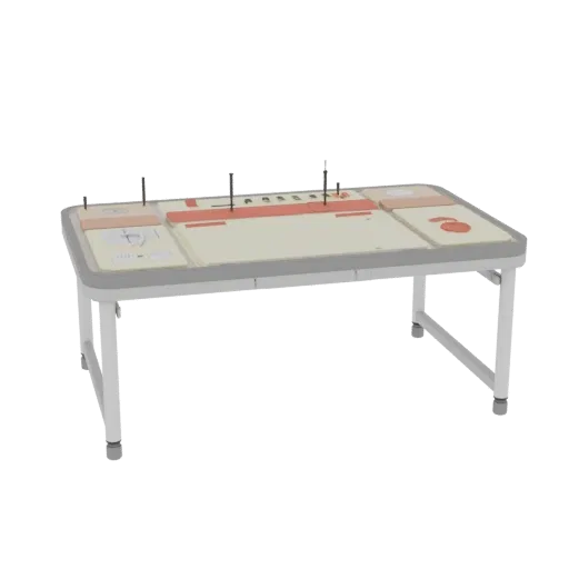 Nursing Injection Practice Pad Education 3D model, three-quarter training render, showing neutral plastics, form detail.