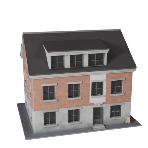 Modelo 3D de Casa Minúscula para Unity - Ativo de Jogo para Arquitetura