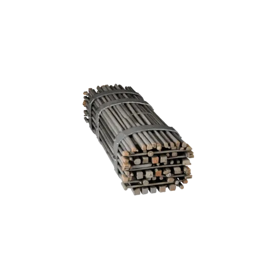 Temporary Rebar Bundle Realistic 3D model, three-quarter studio render, showing concrete, site-ready silhouettes.