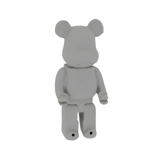 Gray Bearbrick 3D Model