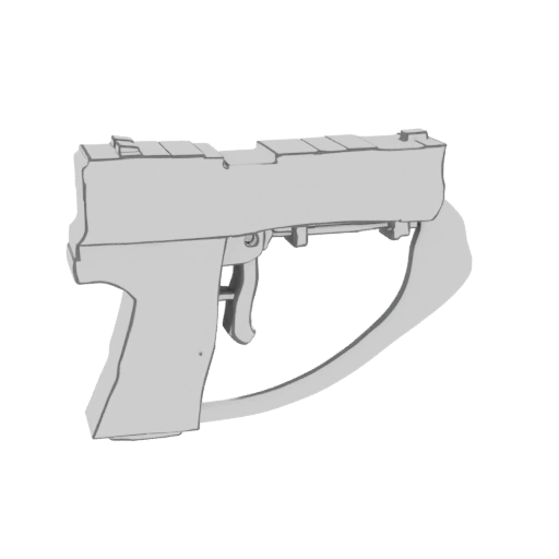 Modern Pistol 3D Model