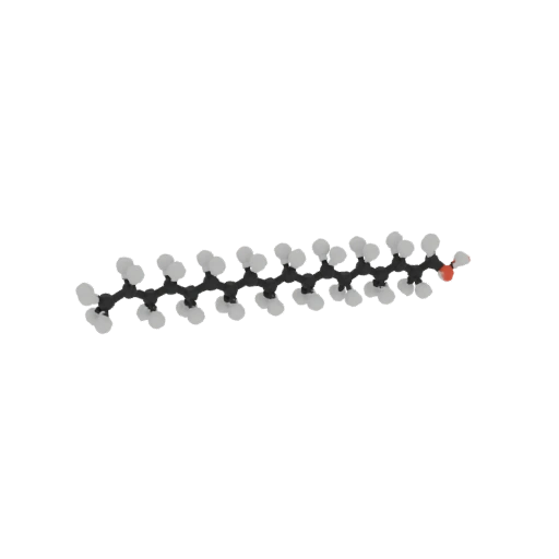Stearic Acid Molecular Model