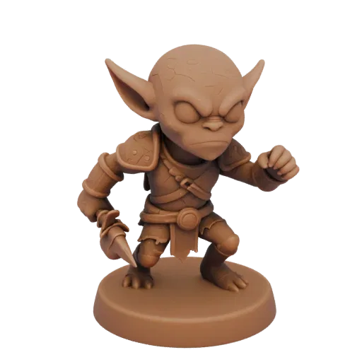 Fantasy Venomous Goblin Archer Miniature STL