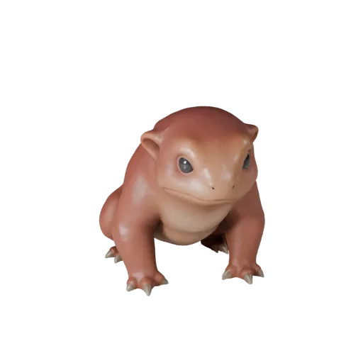 High Poly Newt 3D Model - Detailed STL Asset for Printing | PBR