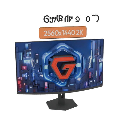 Futuristic Gaming Monitor 2560x1440 2K