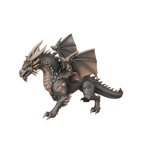 Hoher Poly Knochendrache 3D-Modell - Detailliertes STL-Asset für den Druck