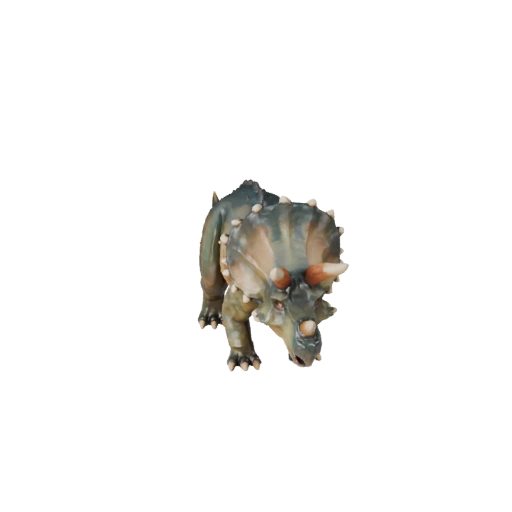 Modelo 3D Low Poly Triceratops - Asset para Jogos Unity com FBX | PBR