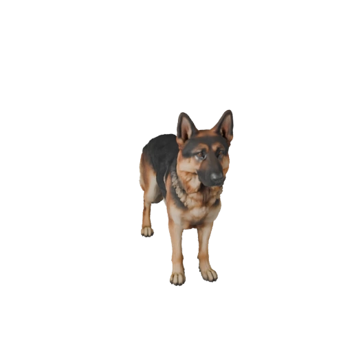 Modelo 3D de Pastor Alemán para Blender - Asset PBR con Texturas