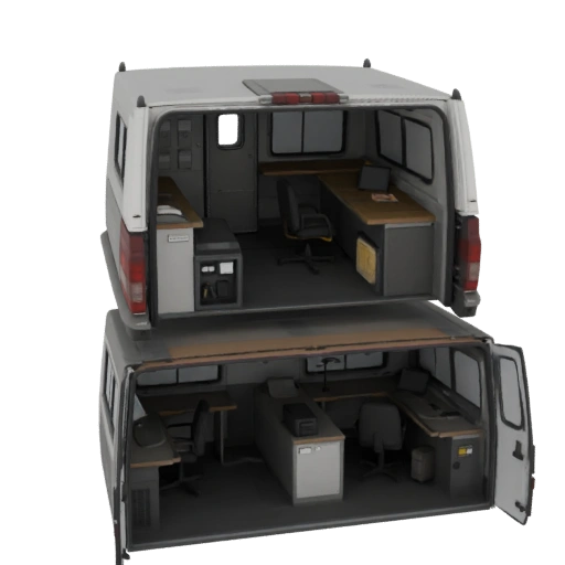 Kamaz-6350 Mobile Office 3D Model