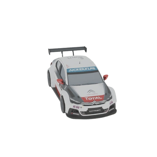 Citroën C-Elysée WTCC Racing Car 3D Model