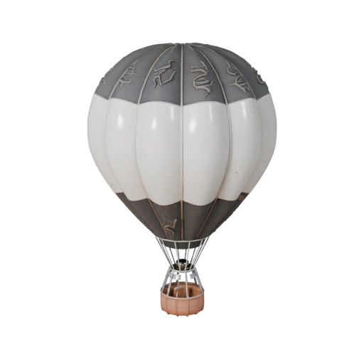 Modèle 3D de Montgolfière pour Blender - Asset prêt pour le rendu
