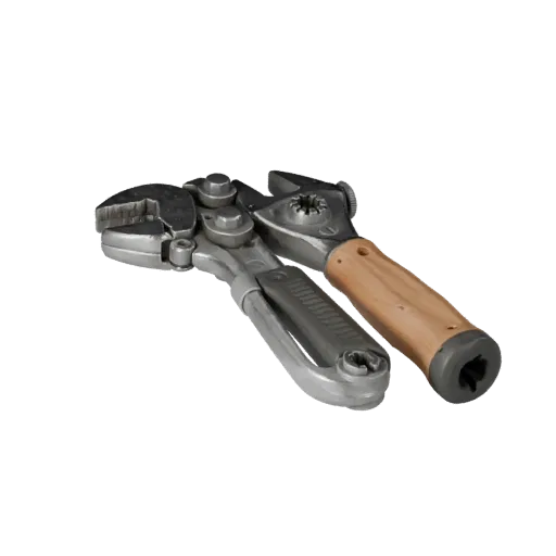 Heavy Duty Wrench Modular 3D model, isometric modular kit view, showing painted metal, functional silhouettes.