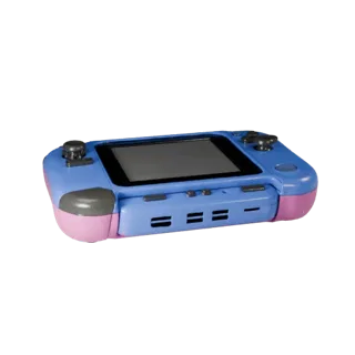 Modello 3D stilizzato Mini Console Portatile, rendering isometrico stilizzato, che mostra plastica opaca, proporzioni della c