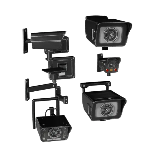 Public Access Scanner Printable 3D model, isometric STL render, showing plastic housings, security device silhouette.