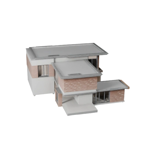 Modelo 3D de Casa Moderna para Blender - Asset de Render para Arquitetura