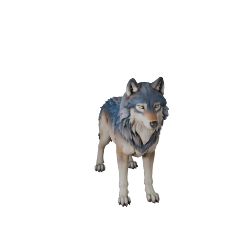 Modello 3D Lupo Artico High Poly - Asset STL Dettagliato per la Stampa