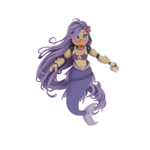 Mermaid Chica 3D Model