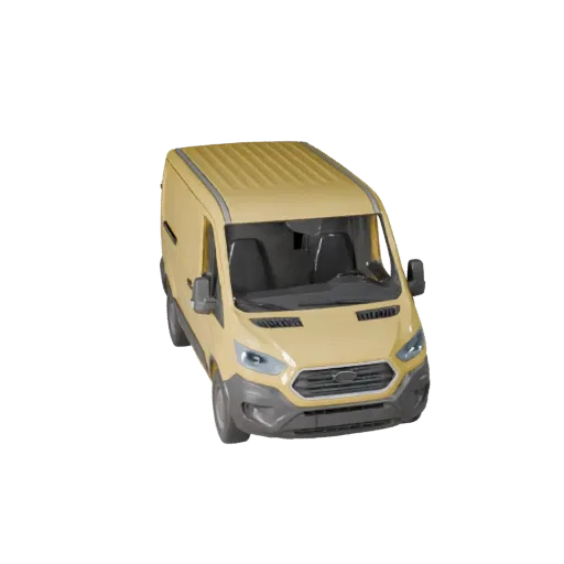 Cargo Van 3D Model for Blender & Games - PBR Asset