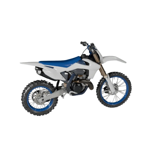 Modello 3D di Moto da Cross per Blender e Giochi - Asset PBR