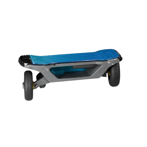 Modelo 3D de Scooter Pronto para Jogo, vista de estúdio em três quartos, ativo de veículo pronto para produção com equilíbrio