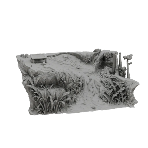 Medieval Cliffside Path Diorama