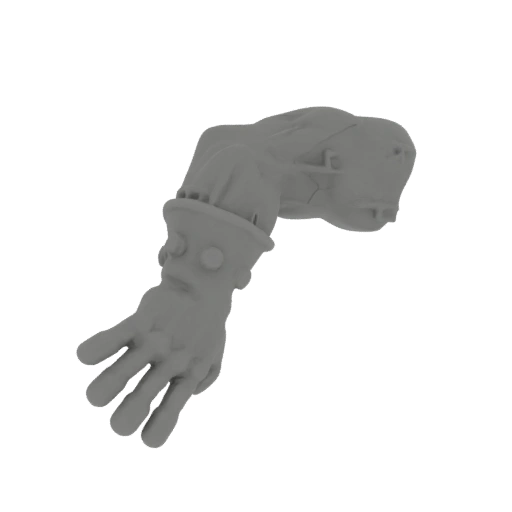 Sci-Fi Arm with Gauntlet 3D Model