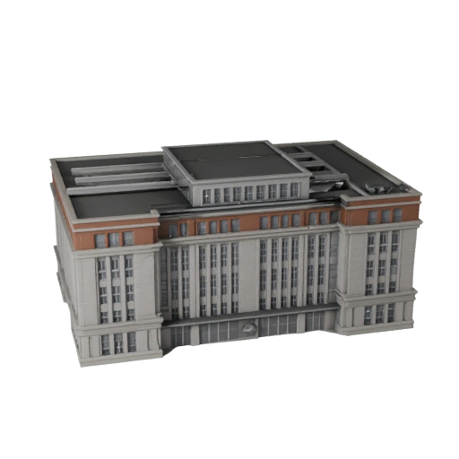 Modelo 3D de Edificio de Museo para Blender - Recurso de Render