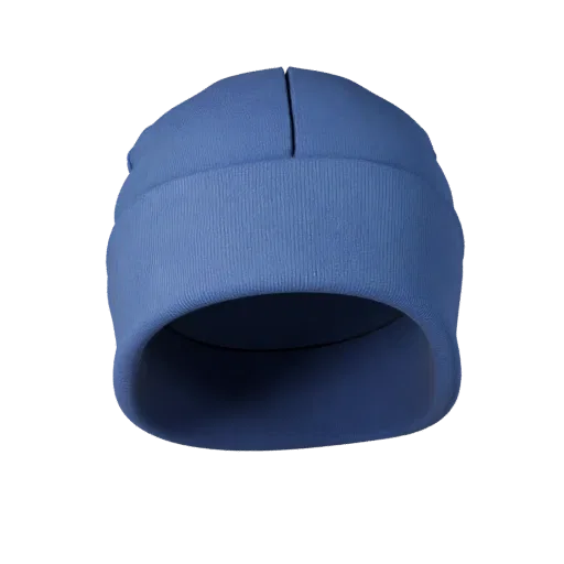 Winter Beanie High Poly 3D model, close-up studio render, showing fabric, headwear silhouette.