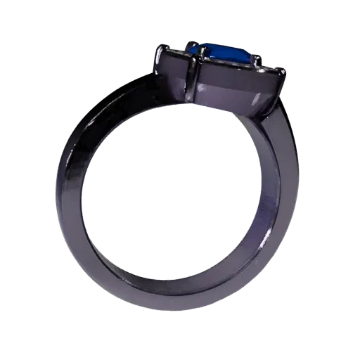 Halo Ring game ready 3D model, top-down studio render, showing ring proportion and finish under studio key light.