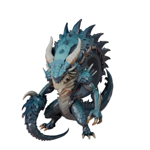 Low Poly Kraken 3D Model - Unity Game Asset with FBX | Royalty-Free