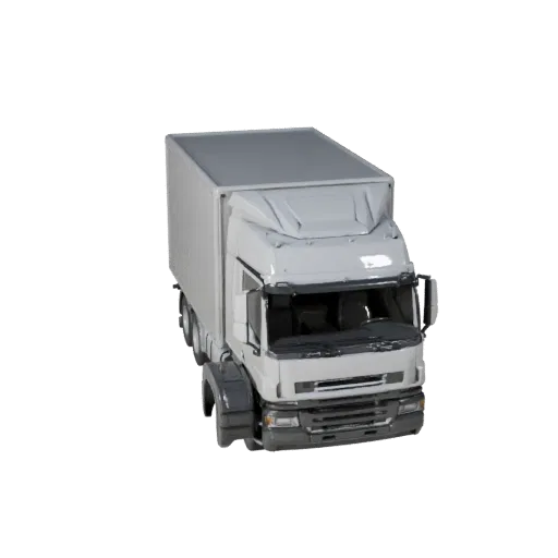 Semi Truck 3D Model for Unity - Low Poly Game Asset