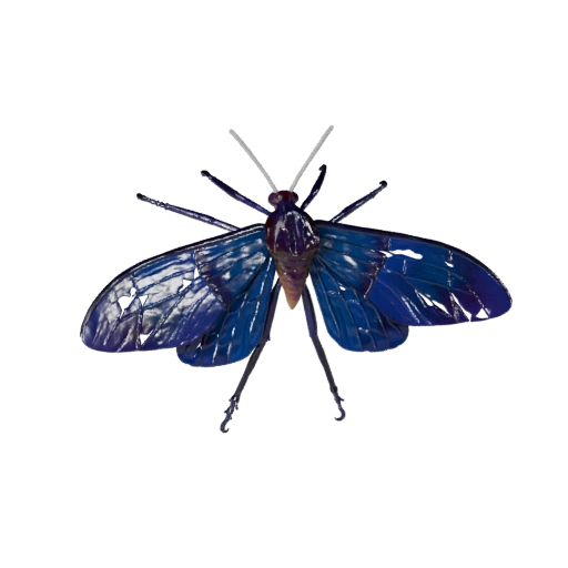 Modelo 3D de Polilla Luna Caricatura - Asset Estilizado para Animación | PBR