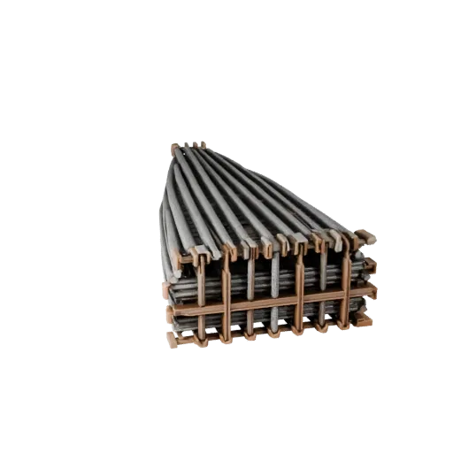Site Safety Rebar Bundle Product Viz 3D model, three-quarter studio product render, showing concrete, form detail.