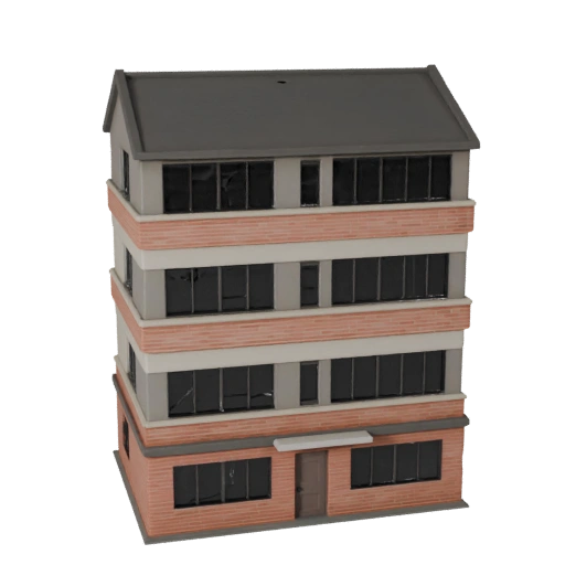 Maison Périurbaine Haute Poly 3D pour Archviz pour l'Architecture