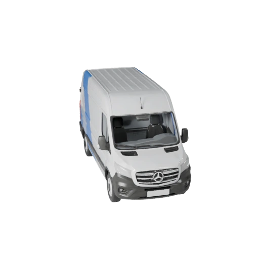 Delivery Van 3D Model for Blender & Games - Realistic PBR (Legacy)
