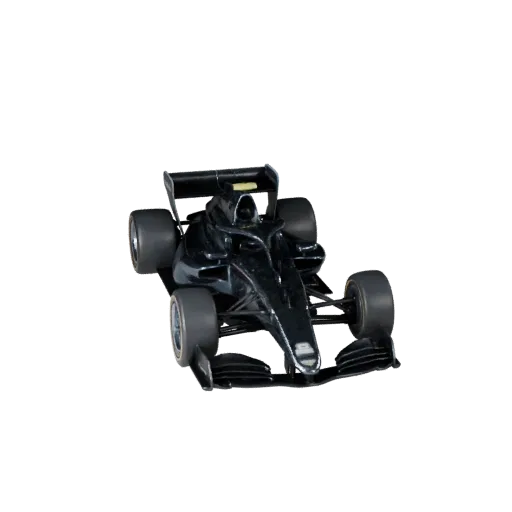 Modello 3D Formula Car, vista studio a tre quarti, asset veicolare pronto per Blender con linee della carrozzeria, vetrature,