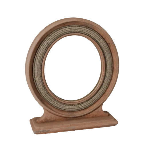 Boho Mirror scene ready 3D model, turntable hero render, showing decor silhouette and surface contrast.
