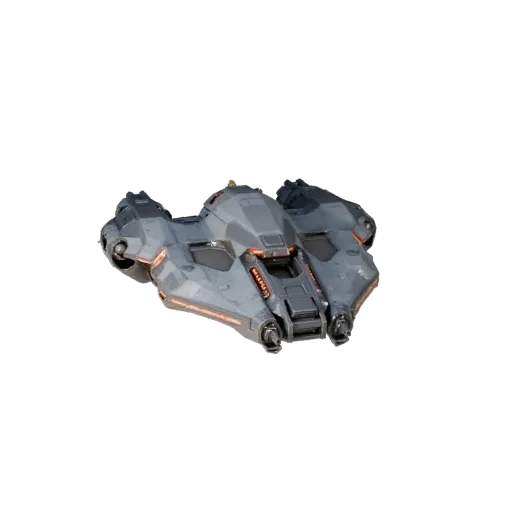 Modelo 3D de Cargueiro do Espaço Profundo, viewport de jogo em três quartos, ativo de veículo pronto para Unreal Engine com s