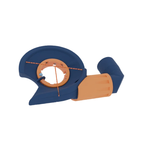 Blue and Orange Tape Dispenser