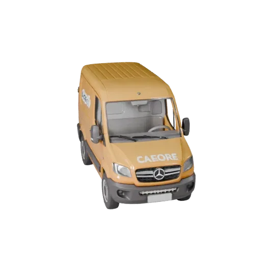 Game Ready Cargo Van 3D Model for Realtime Use PBR Asset