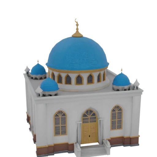 Mosque with Domes