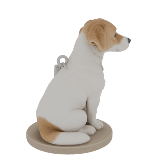 Sitting Jack Russell Terrier Figurine