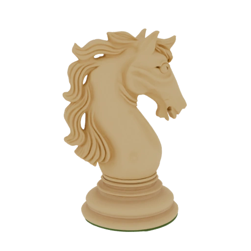Chess Knight 3D Model
