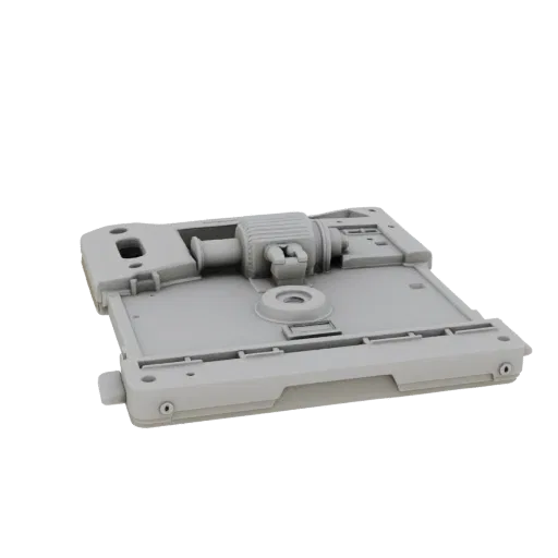 Contractor Circular Saw Printable 3D model, isometric STL render, showing molded plastic, ergonomic handles.